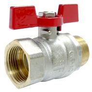 СФЕРИЧЕН КРАН 3/4" МЖ Т-РЪКОХВ. СЪС САЛНИК