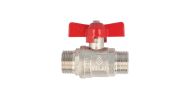 СФЕРИЧЕН КРАН 1/2" ММ  ПЕРЧАТА РЪКОХВ.THS