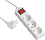 РАЗКЛОНИТЕЛ 3-КА СЪС ЗАЩИТА, КАБЕЛ БЯЛ 1,4 М