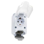КОНТАКТ ПРОТИВОВЛАЖЕН ДВОЕН ПКОМ ip44 16A БЯЛ