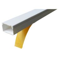 КАБЕЛЕН КАНАЛ-САМОЗАЛЕПBАЩ 2m. 20X10 ПЛАСТМАСОB
