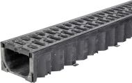 КАНАЛ SELF-100 SMART С ЧУГУН.РЕШ. OVAL GRIP h=101 с щуц клапа