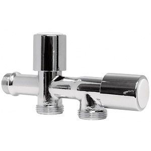 КРАН ТРОЕН 1/2" Х 1/2" Х 3/4" КЕРАМИЧЕН ACO ST. THS