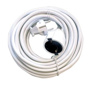 УДЪЛЖИТЕЛ КАБЕЛ  3 Х 1.5 ММ2 БЯЛ ELECCORD 20 М