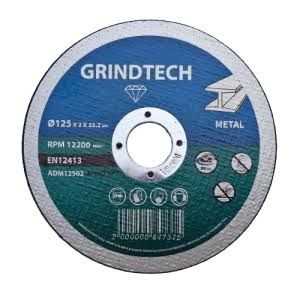 ДИСК ЗА МЕТАЛ Ф125 Х 1 Х 22.2 ММ GRINDTECH