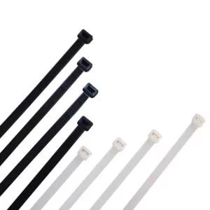КАБЕЛНИ ВРЪЗКИ 250 Х 4,8 ММ БЕЛИ QPlastic 50 бр