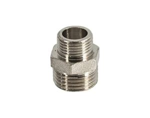 ХРОМ НИПЕЛ РЕДУКТИВЕН МЕСИНГ 1/2" Х 3/8"